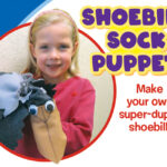 shoebill sock puppet craft