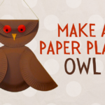 paper plate owl craft