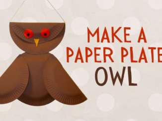 paper plate owl craft