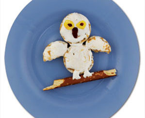 Rice cake snowy owl