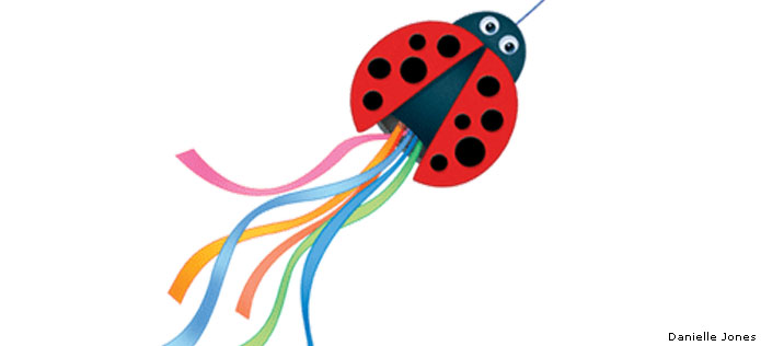 Ladybug windsock