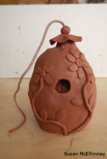 clay bird house step 6
