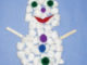 cottonball snowman