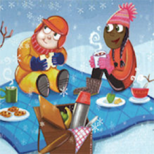 snowy picnic