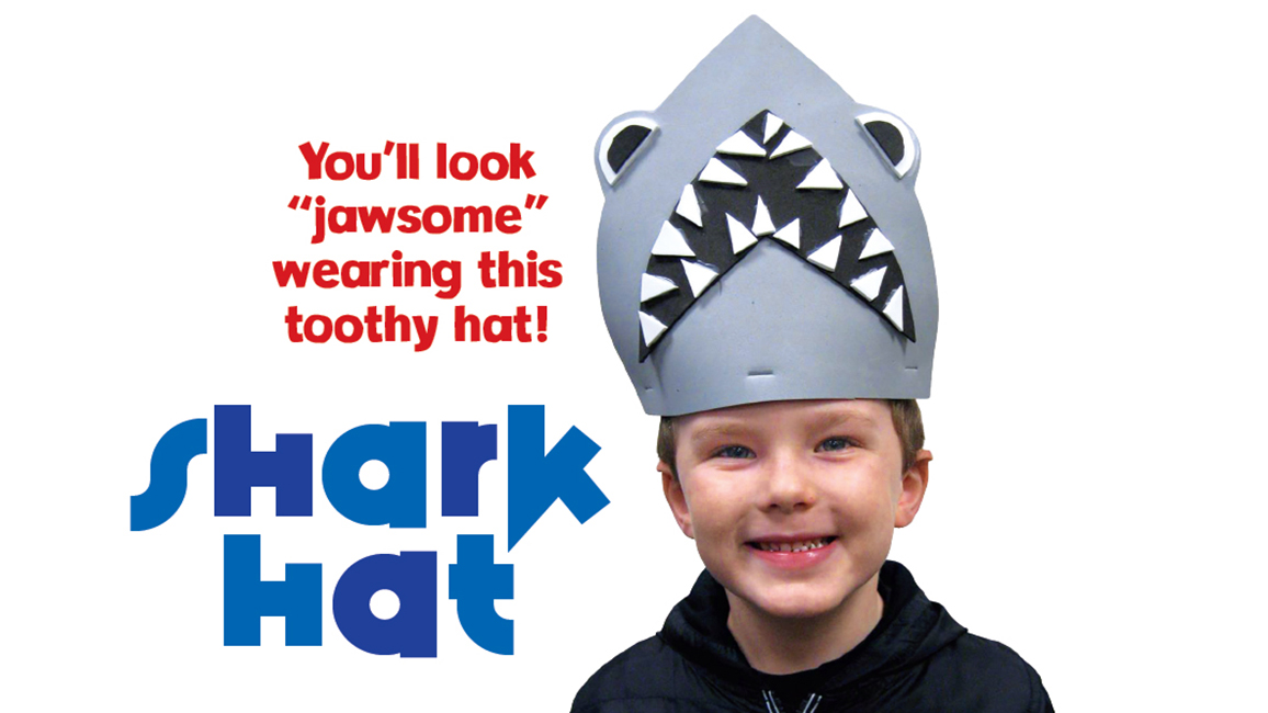 shark hat craft