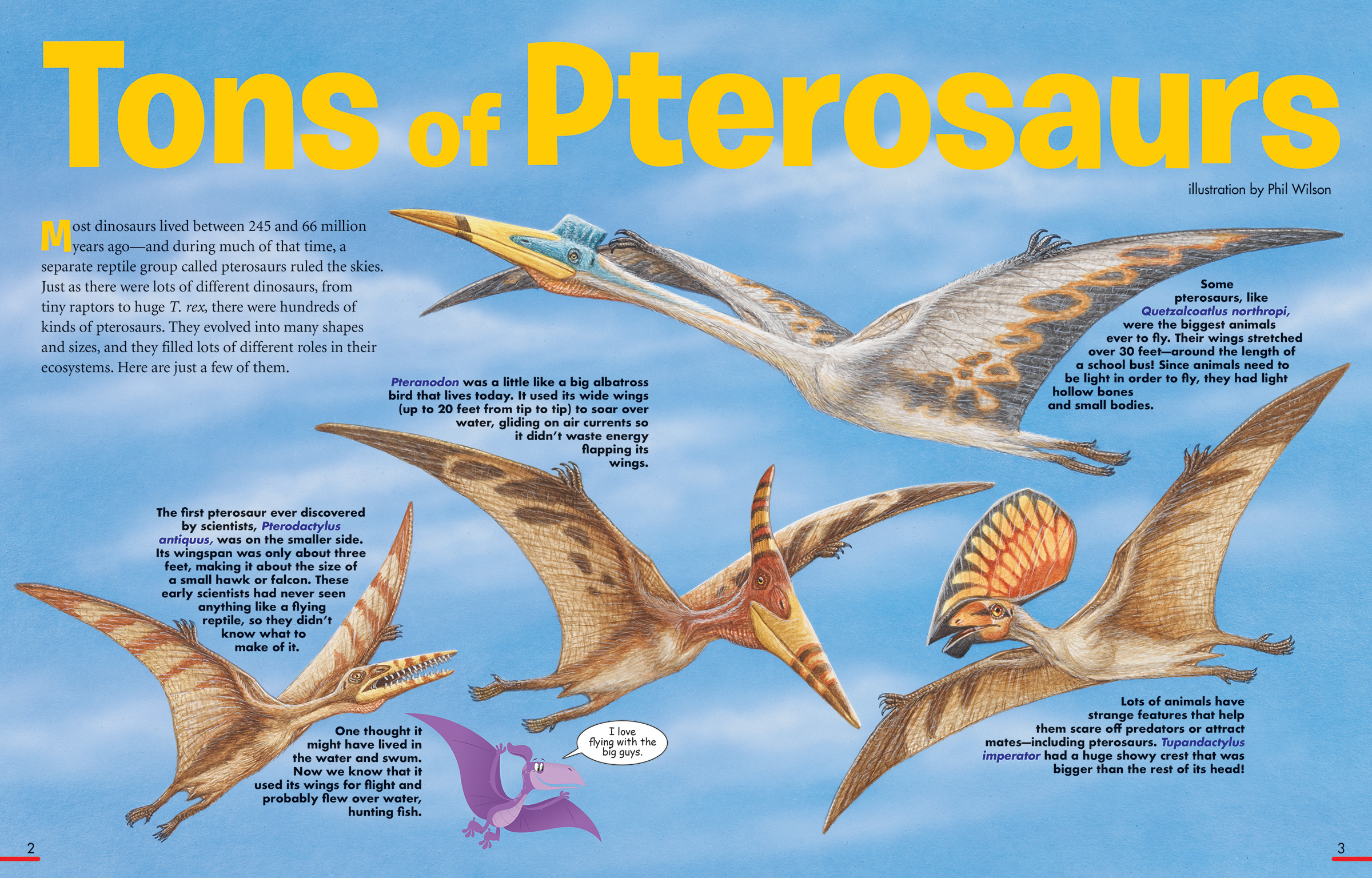 pterodactyl and the dinosaurs