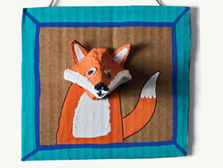 egg carton fox craft