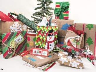 Recycled gift wrapped packages