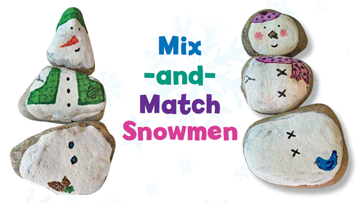 stone snowmen craft