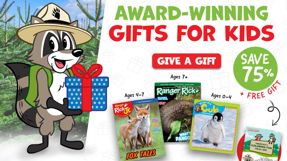 Give the gift that's loved by kids and trusted by parents since 1967. Shop Ranger Rick magazines today!