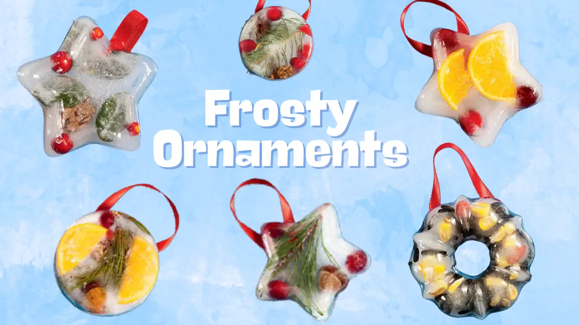 frosty ice ornaments craft